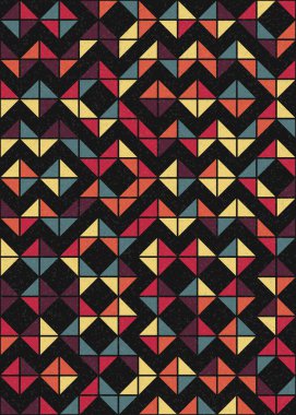 Soyut Geometrik Desen üretken hesaplama sanatı çizimi 