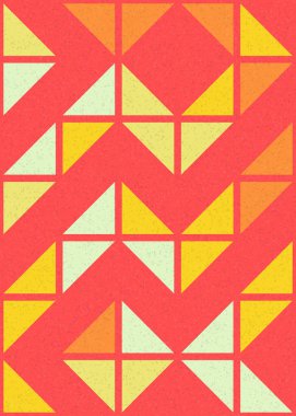 Soyut Geometrik Desen üretken hesaplama sanatı çizimi 