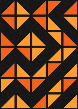 Soyut Geometrik Desen üretken hesaplama sanatı çizimi 