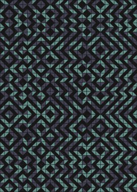 Soyut Geometrik Desen üretken hesaplama sanatı çizimi 