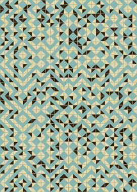 Soyut Geometrik Desen üretken hesaplama sanatı çizimi 