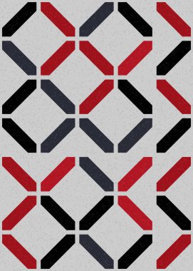 Soyut Geometrik Desen üretken hesaplama sanatı çizimi 