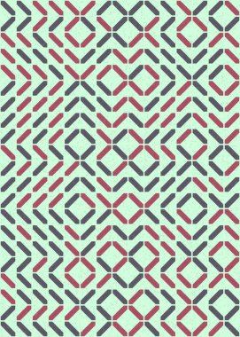 Soyut Geometrik Desen üretken hesaplama sanatı çizimi 