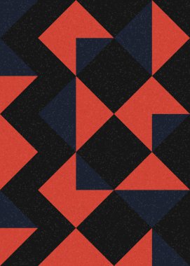 Soyut Geometrik Desen üretken hesaplama sanatı çizimi 