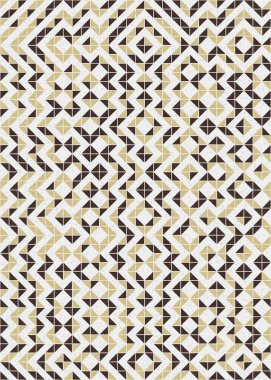 Soyut Geometrik Desen üretken hesaplama sanatı çizimi 