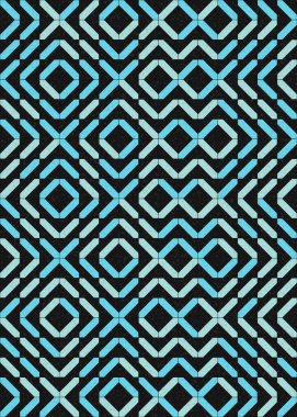 Soyut Geometrik Desen üretken hesaplama sanatı çizimi 