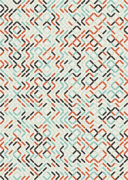 Abstrakte Geometrische Muster Generative Computergestützte Kunstillustration — Stockvektor