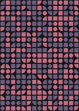 Soyut Geometrik Desen üretken hesaplama sanatı çizimi 