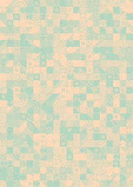 Soyut Geometrik Desen üretken hesaplama sanatı çizimi 