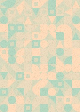 Soyut Geometrik Desen üretken hesaplama sanatı çizimi 