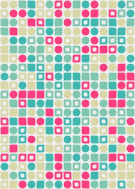 Soyut Geometrik Desen üretken hesaplama sanatı çizimi 