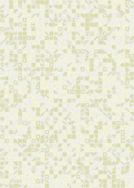 Soyut Geometrik Desen üretken hesaplama sanatı çizimi 