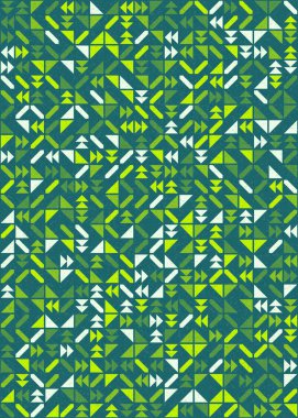 Soyut Geometrik Desen üretken hesaplama sanatı çizimi 