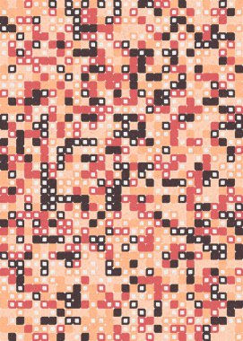 Soyut Geometrik Desen üretken hesaplama sanatı çizimi 