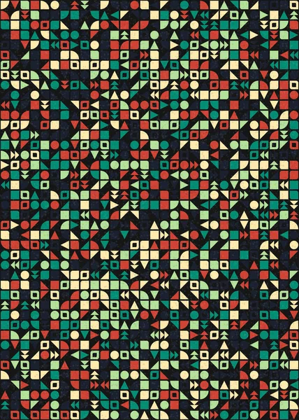 Resumen Del Patrón Geométrico Ilustración Arte Computacional Generativo — Archivo Imágenes Vectoriales