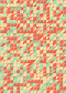 Soyut Geometrik Desen üretken hesaplama sanatı çizimi 