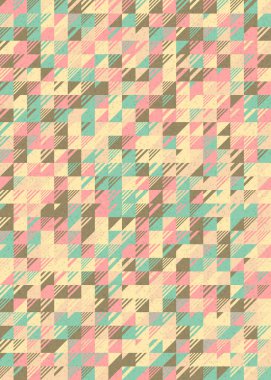 Soyut Geometrik Desen üretken hesaplama sanatı çizimi 