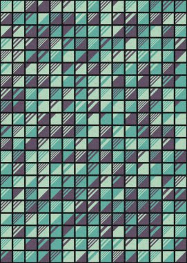 Soyut Geometrik Desen üretken hesaplama sanatı çizimi 