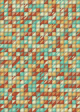 Soyut Geometrik Desen üretken hesaplama sanatı çizimi 