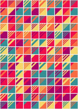 Soyut Geometrik Desen üretken hesaplama sanatı çizimi 