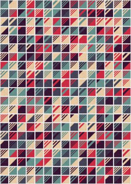 Soyut Geometrik Desen üretken hesaplama sanatı çizimi 