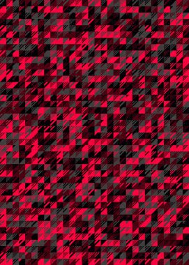 Soyut Geometrik Desen üretken hesaplama sanatı çizimi 