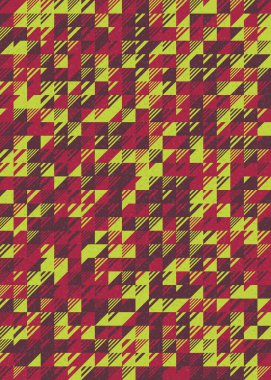 Soyut Geometrik Desen üretken hesaplama sanatı çizimi 