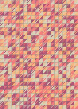 Soyut Geometrik Desen üretken hesaplama sanatı çizimi 