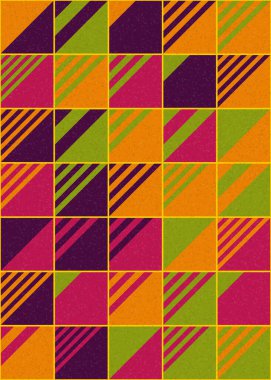 Soyut Geometrik Desen, Dijital Duvar Kağıdı