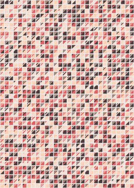 Soyut Geometrik Desen üretken hesaplama sanatı çizimi 