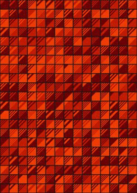 Soyut Geometrik Desen üretken hesaplama sanatı çizimi 