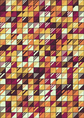 Soyut Geometrik Desen üretken hesaplama sanatı çizimi 