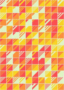 Soyut Geometrik Desen üretken hesaplama sanatı çizimi 