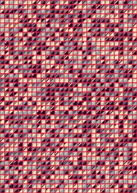 Soyut Geometrik Desen üretken hesaplama sanatı çizimi 