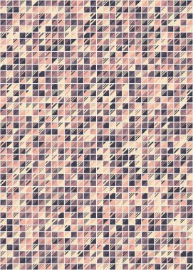 Soyut Geometrik Desen üretken hesaplama sanatı çizimi 