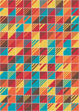 Soyut Geometrik Desen üretken hesaplama sanatı çizimi 