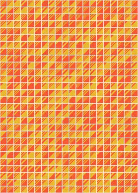 Soyut Geometrik Desen üretken hesaplama sanatı çizimi 