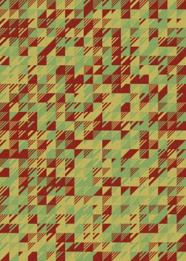 Soyut Geometrik Desen üretken hesaplama sanatı çizimi 