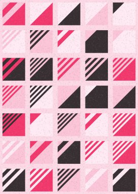 Soyut Geometrik Desen üretken hesaplama sanatı çizimi 