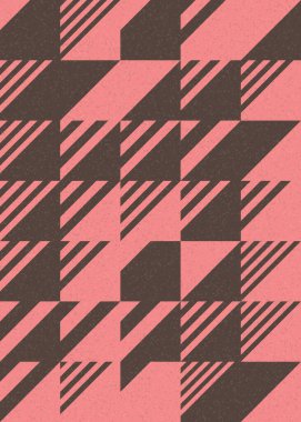 Soyut Geometrik Desen üretken hesaplama sanatı çizimi 