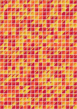 Soyut Geometrik Desen üretken hesaplama sanatı çizimi 