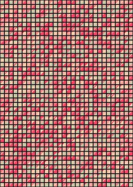 Soyut Geometrik Desen üretken hesaplama sanatı çizimi 