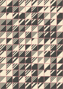 Soyut Geometrik Desen üretken hesaplama sanatı çizimi 