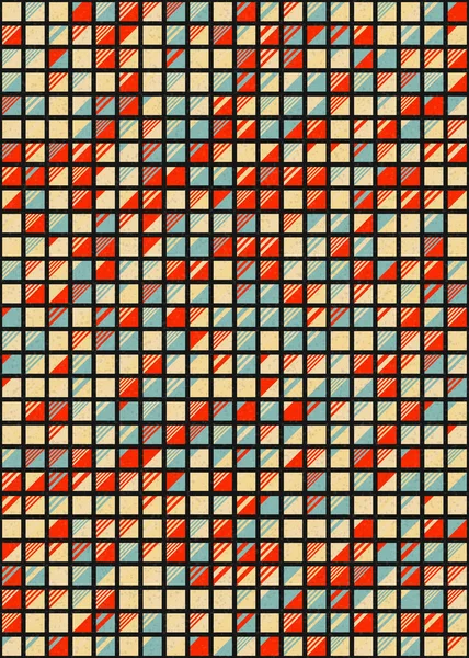 Abstrakte Geometrische Muster Generative Computergestützte Kunstillustration — Stockvektor