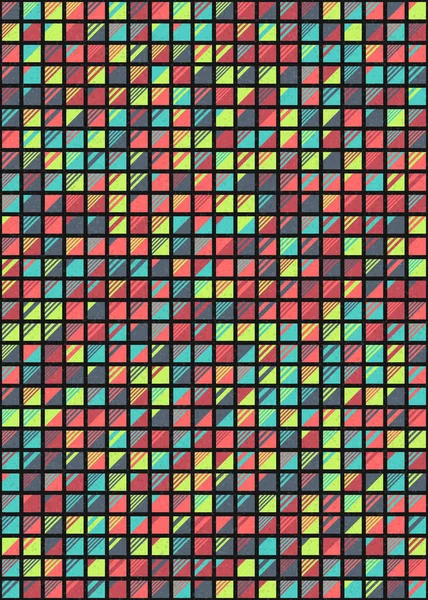 Abstrakte Geometrische Muster Generative Computergestützte Kunstillustration — Stockvektor