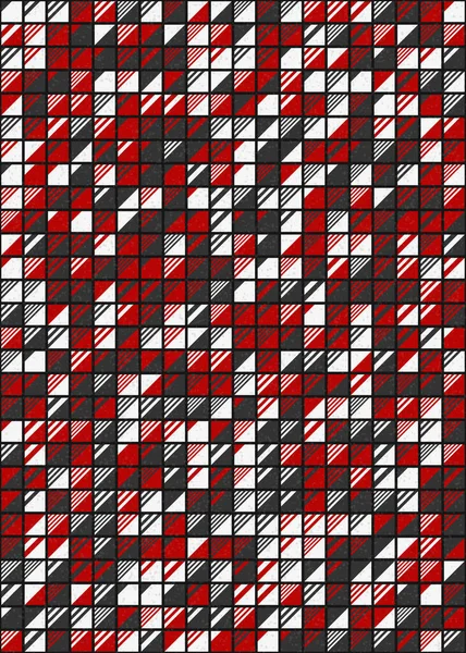 Abstrakte Geometrische Muster Generative Computergestützte Kunstillustration — Stockvektor