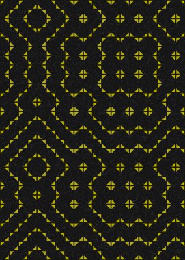 Soyut Geometrik Desen üretken hesaplama sanatı çizimi 