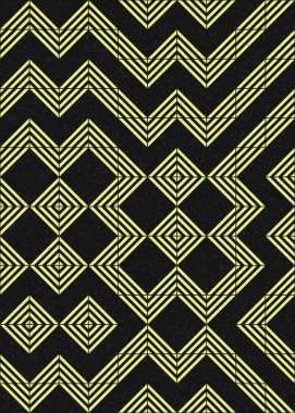 Soyut Geometrik Desen üretken hesaplama sanatı çizimi 