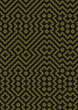 Soyut Geometrik Desen üretken hesaplama sanatı çizimi 