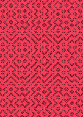 Soyut Geometrik Desen üretken hesaplama sanatı çizimi 